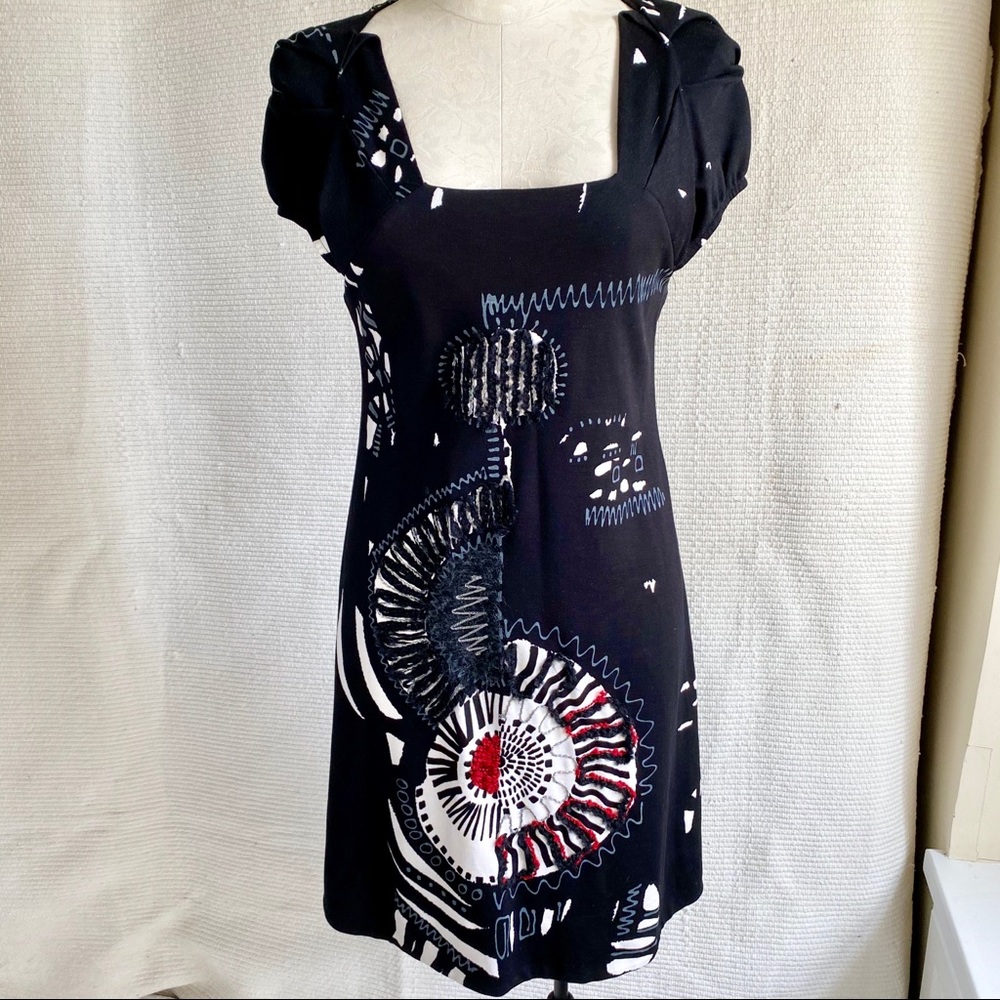 Anthropologie 6 8 French Designer Artsy Dress